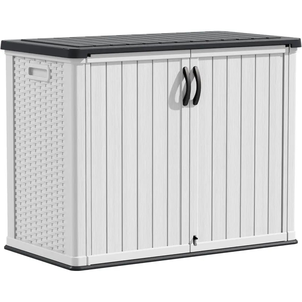 Weatherproof Outdoor Storage Cabinet, 26 Cu. Ft., Lockable Door,