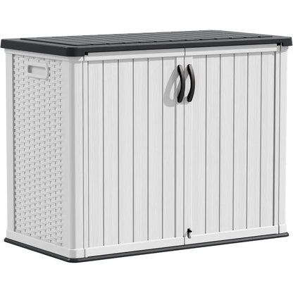 Weatherproof Outdoor Storage Cabinet, 26 Cu. Ft., Lockable Door,