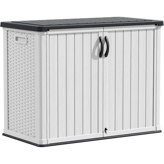Weatherproof Outdoor Storage Cabinet, 26 Cu. Ft., Lockable Door,