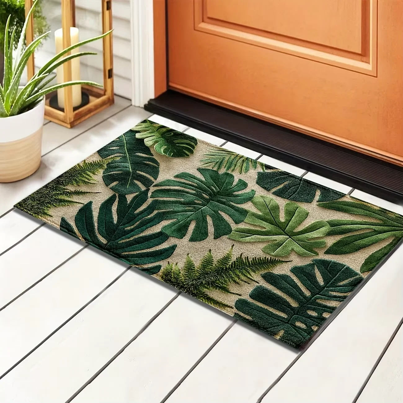 Colorful Waterproof Floral Doormat, Various Options and Colors
