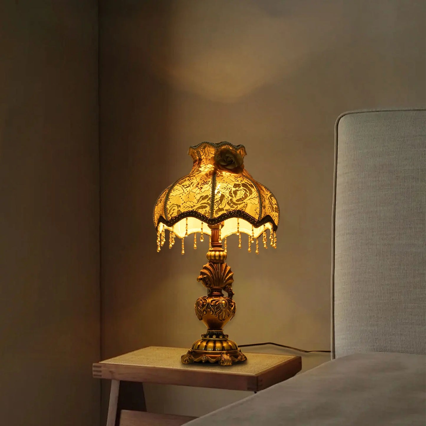 Table Lamp, 32.29-53.82ft² Lighting Area, W/ Sleek Edges
