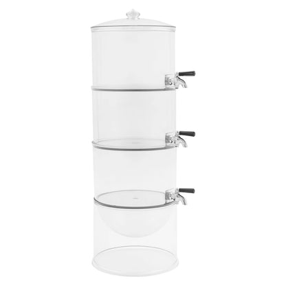 3 Tier Stackable Drink Dispenser w/Faucet, Acrylic Large Capacity
