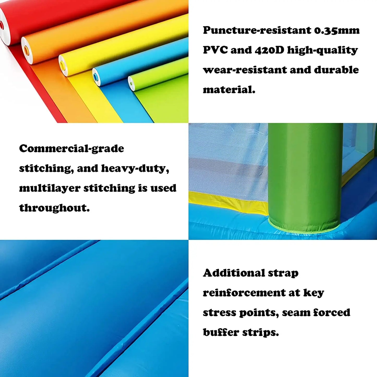 Inflatable Bounce House With Slide 12*9*8ft