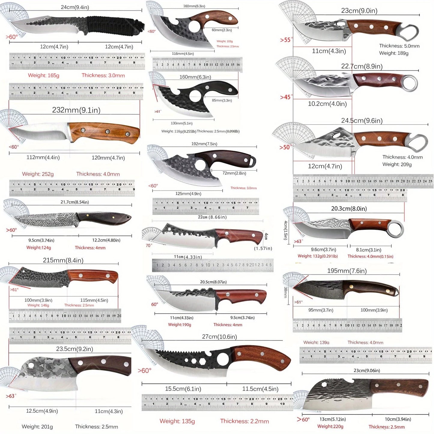 Mystery Gift Box Multi-Function Professional Stainless Steel Chef Knife