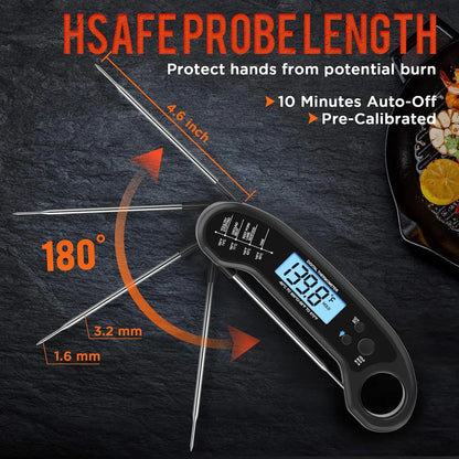 Digital Meat Thermometer, Instant Read for Grilling and Cooking