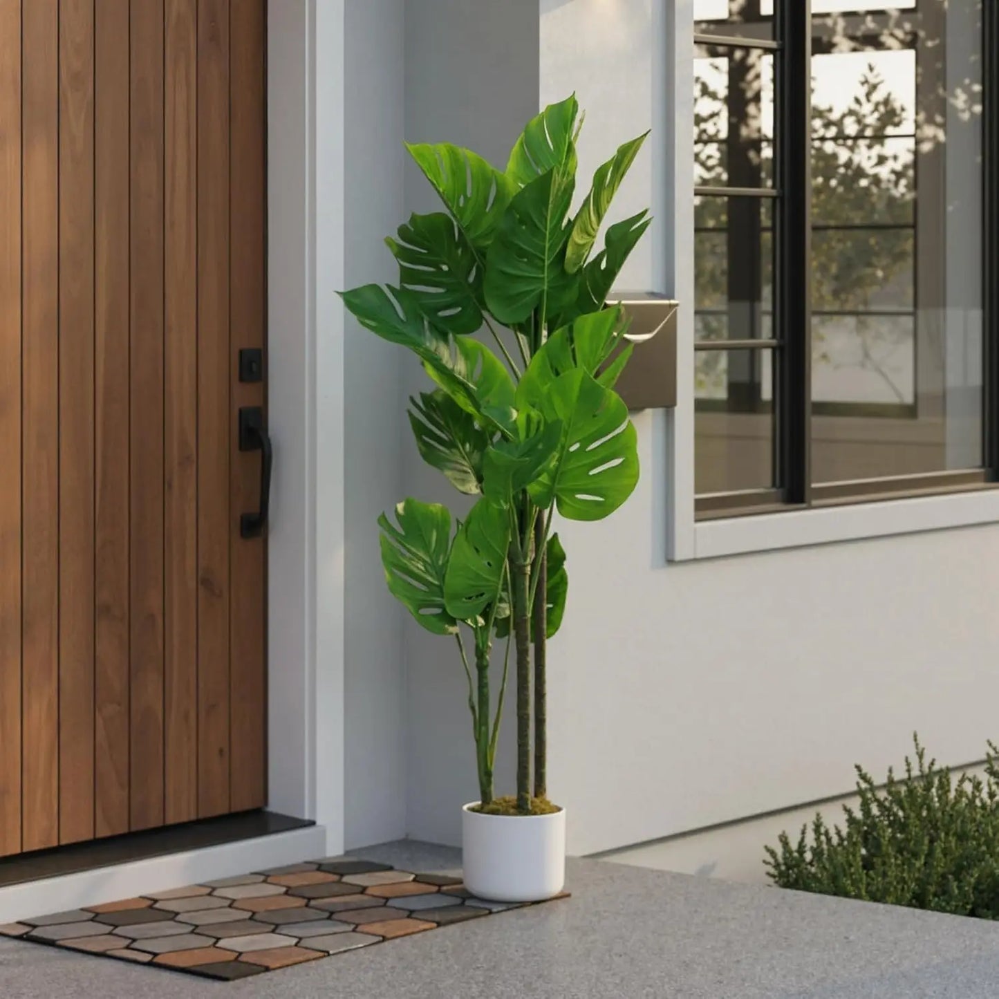 Artificial Monstera Deliciosa Plant, 3.6FT Tall Palm Tree