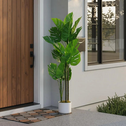Artificial Monstera Deliciosa Plant, 3.6FT Tall Palm Tree