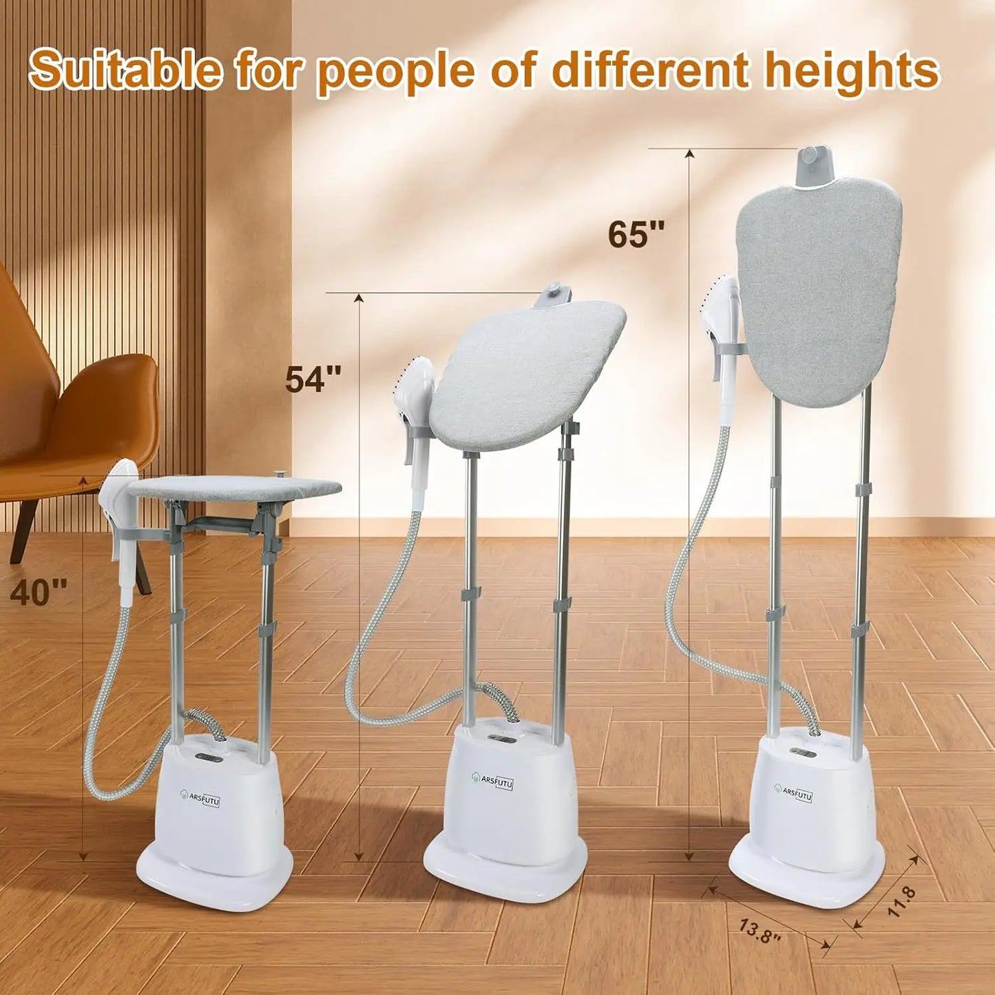 1500W Professional Full-Size Garment Steamer