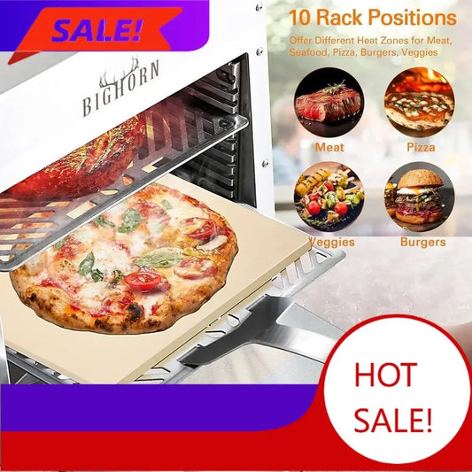 Portable 1500°F Infrared Propane Gas Grill w/Pizza Stone
