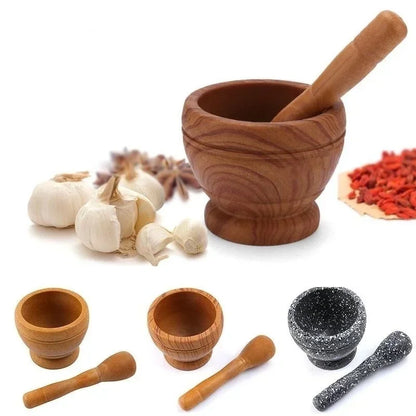 Pestle and Mortar Garlic Herb Spice Grinding Crusher