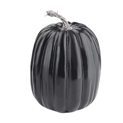 14pc Creative Black Artificial Pumpkin, Lightweight, Reusable