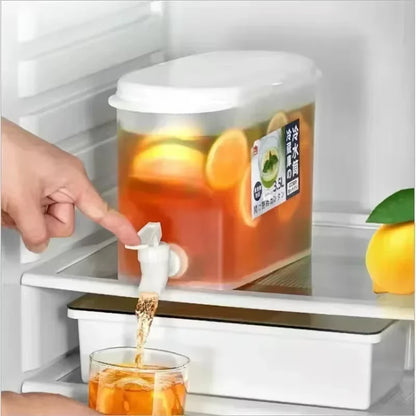 3.5/5L Refrigerator Beverage Dispenser, Large Capacity w/Spigot
