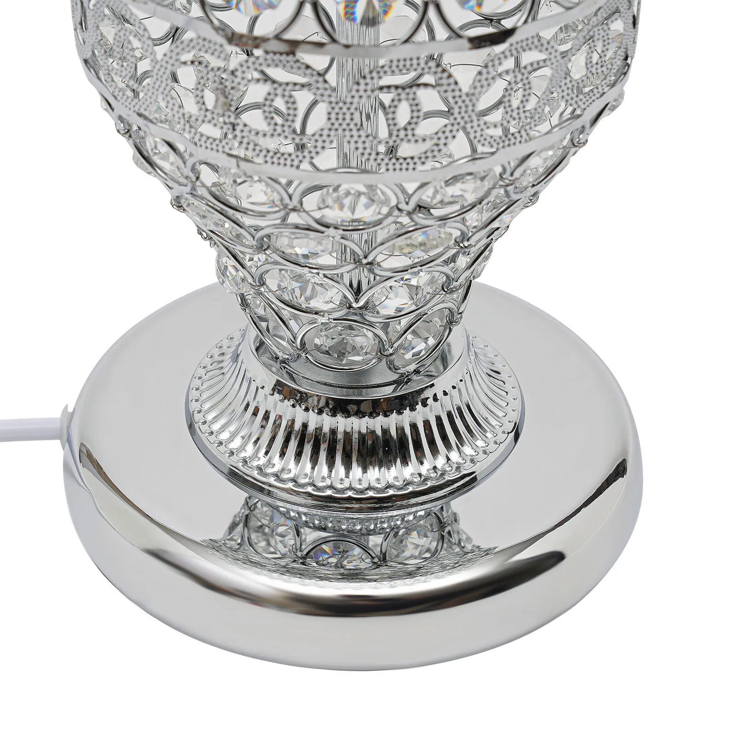 Luxury Crystal Table Light w/Hanging Crystal Sparkle Drops