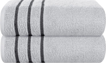 2pc Oversized Bath Towels 28x55" – Ultra Absorbent Quick-Dry