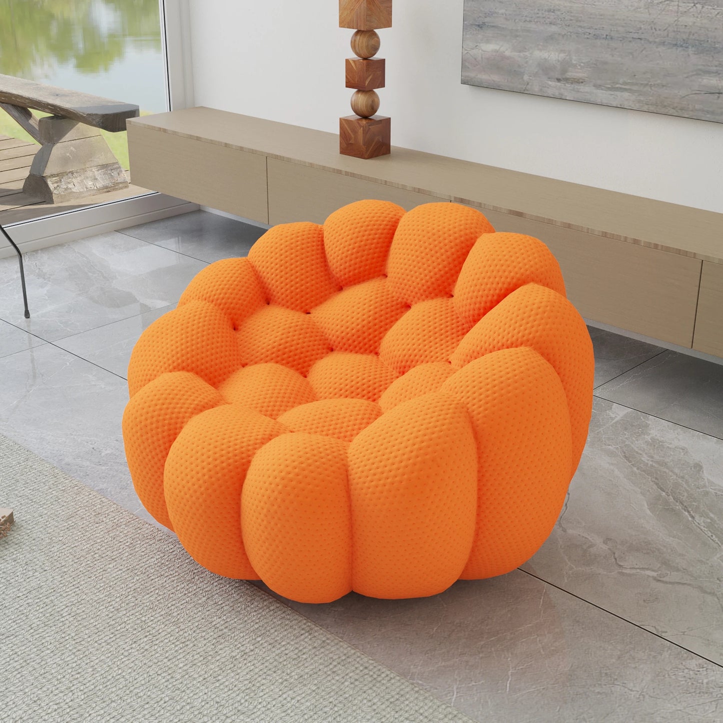 49'' Oversized Boneless Bubble Couch, Chair
