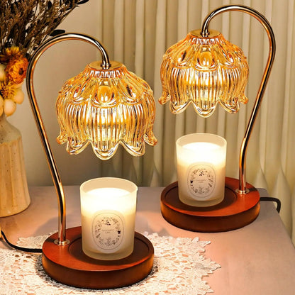 2-Pack Candle Warmer Lamp with Timer and Dimmer