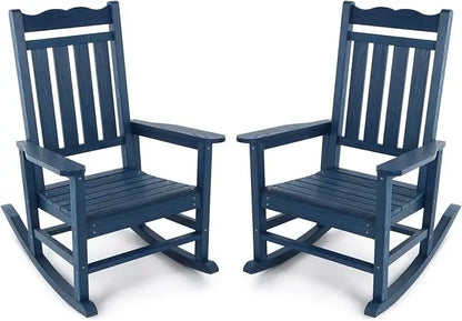All-Weather Outdoor Rocking Chair, 400 lbs. Capacity