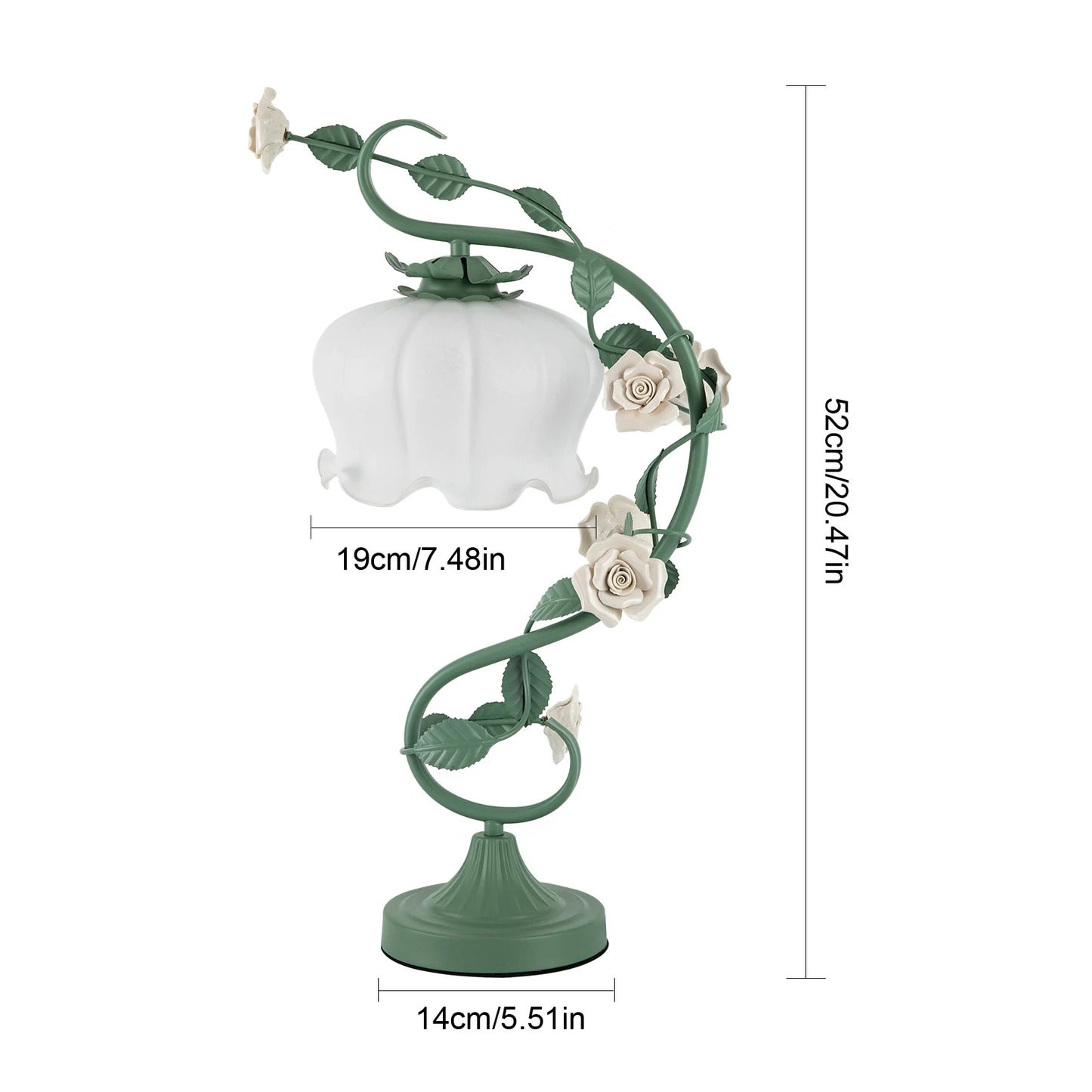 Modern Flower, Rose Petal Table Lamp