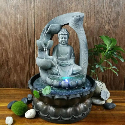 Tabletop Waterfall Meditation, Relaxing Indoor Decoration