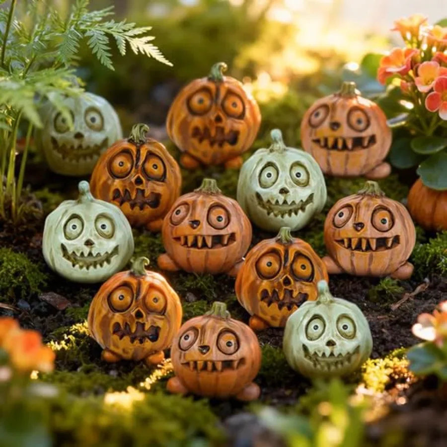12pc Halloween/Thanksgiving Small Pumpkins Plant Decorations
