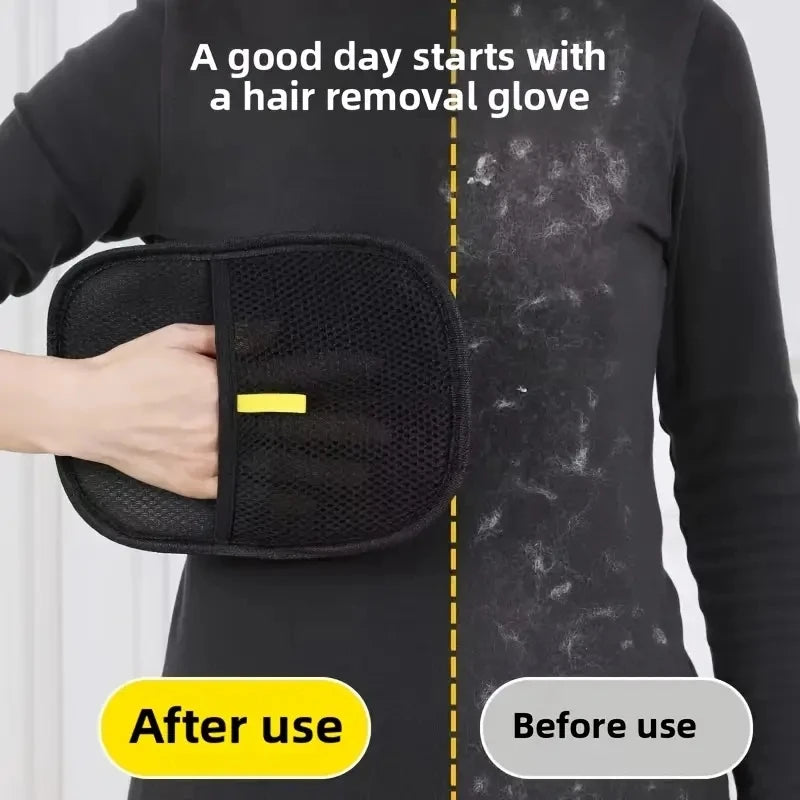 Clothes and Pet Dehairing Remover Glove, Washable