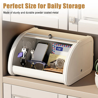 Large Bread Bin Container with Roll-up Lid