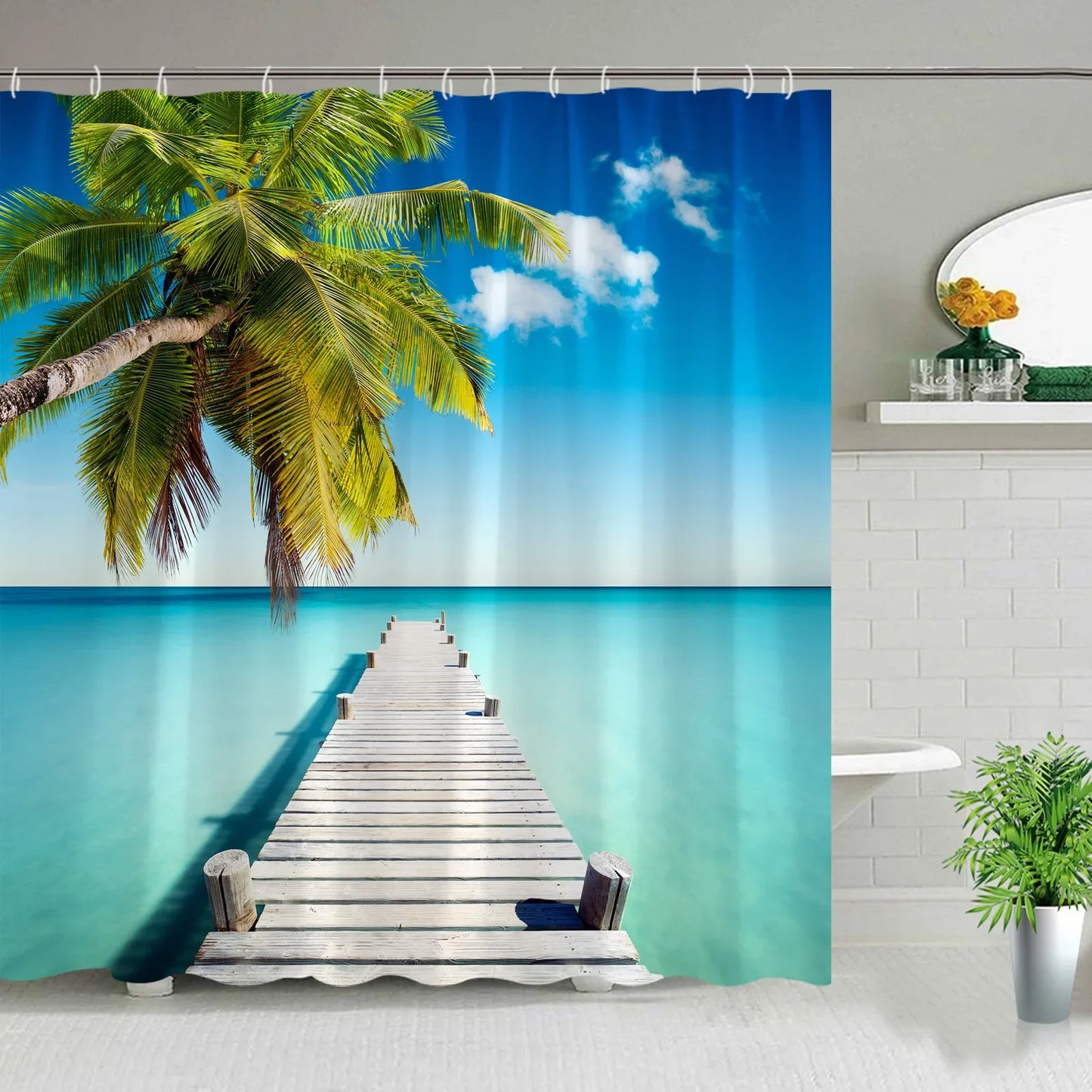 Hawaii Landscape Outdoor Shower Curtain I