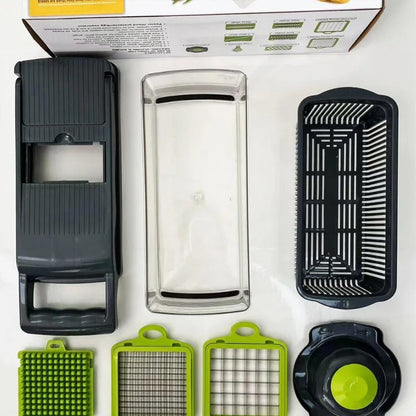 1pc 5 Blades, Multi-Functional Veg Chopper, Slicer, Dicer, Shredder