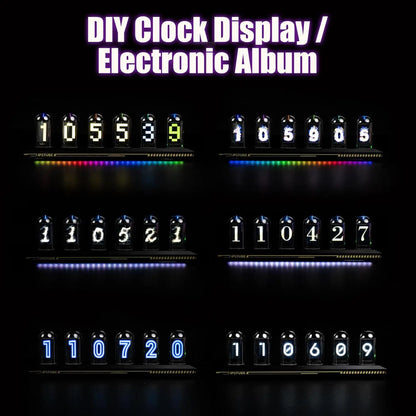 Night Light, Digital Clock, Nixie Tube Kit Simulation