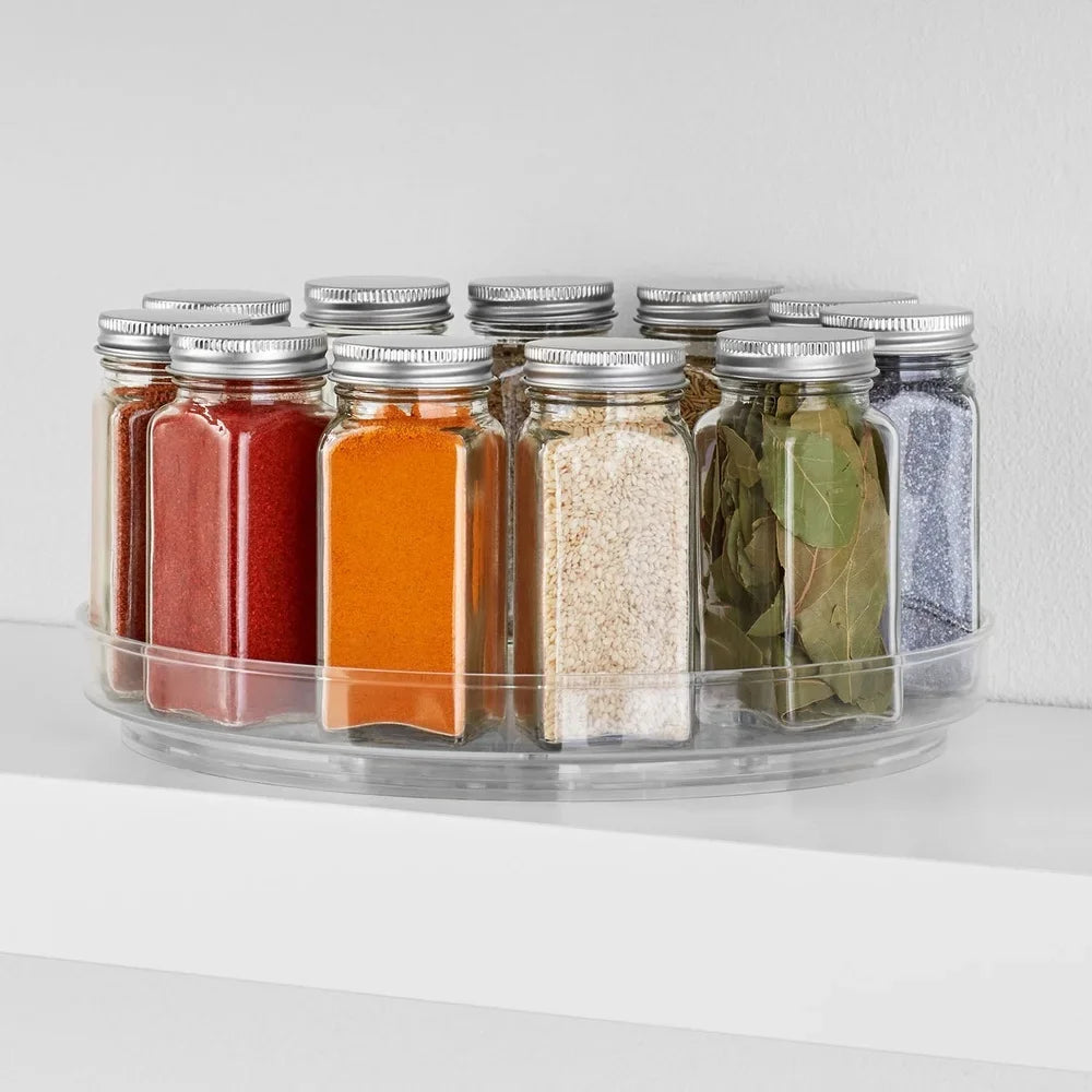 Clear Plastic Turntable, Organizer 10 Inch Modular Storage