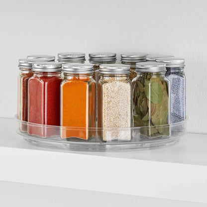Clear Plastic Turntable, Organizer 10 Inch Modular Storage