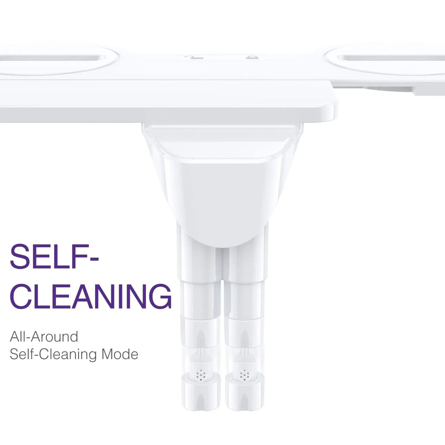 Adjustable Non-Electric Bidet, Ultra-Slim Dual Nozzle (Feminine/Rear Wash)