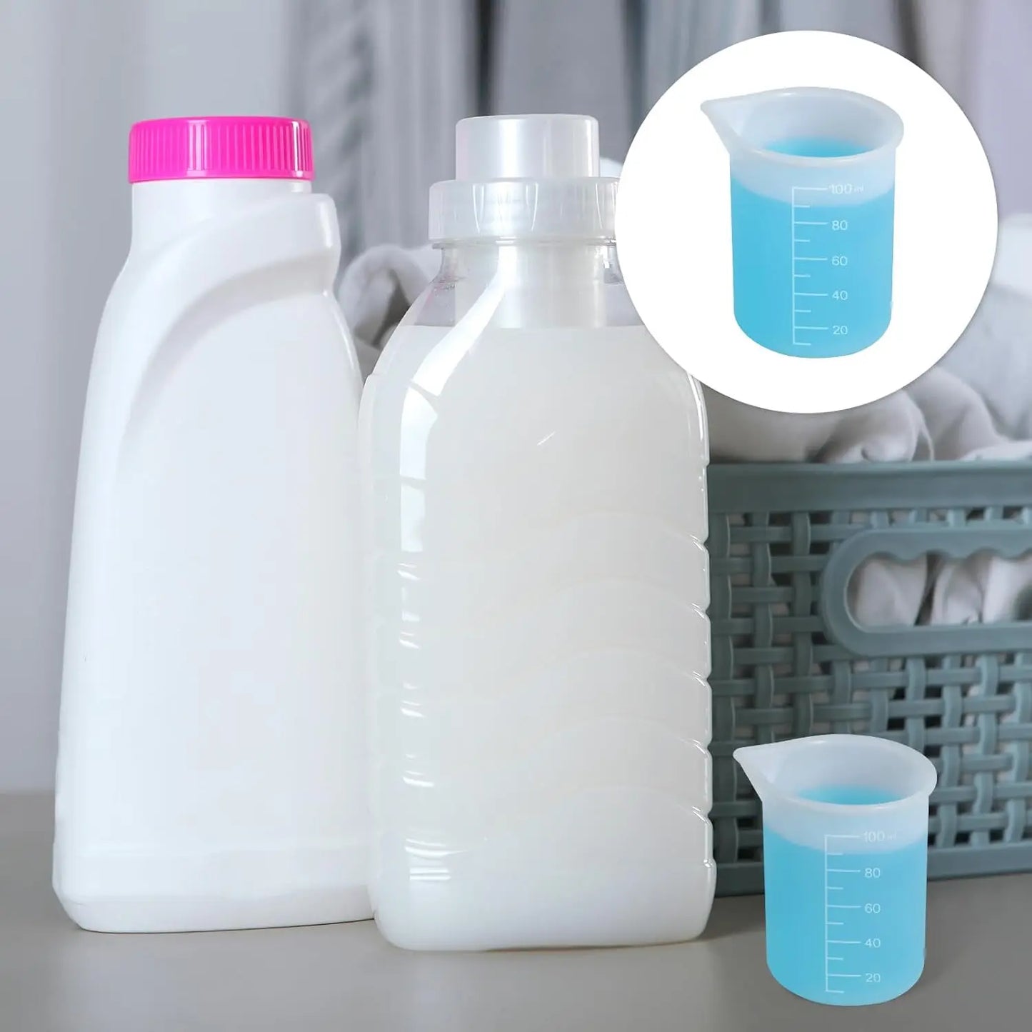 2pc Silicone Laundry Detergent Cup, Laundry Detergent Measuring Cup