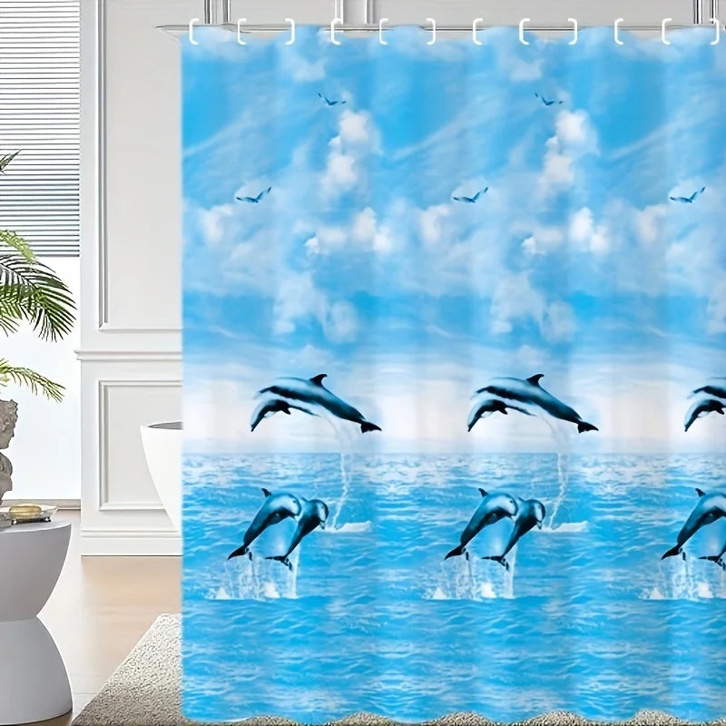 Colorful Sea Life Shower Curtain