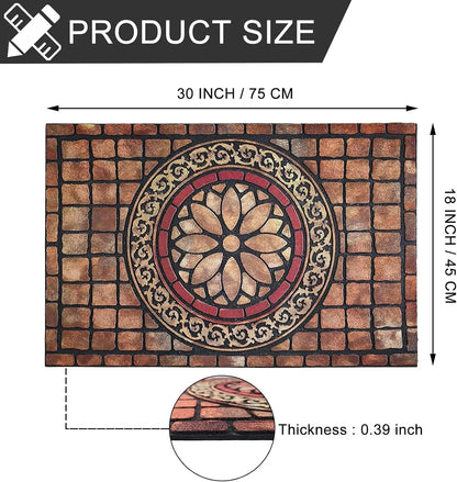 Rectangle Entrance Door Mat Large 18" x 30"; High Traffic Area