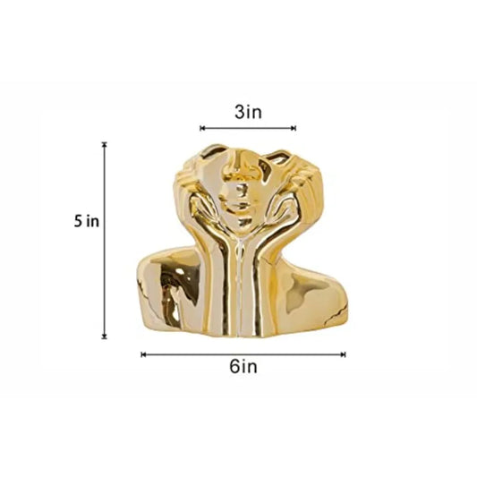 Flower Vase for Decor Ceramic Face Vase for Flowers