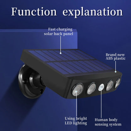 4 LED Flush Mount Light, Motion Sensor Security Spotlight