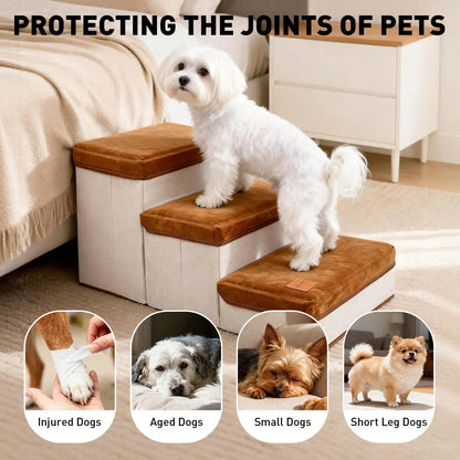 3-Tier Collapsible Pet Ramp, Small Dogs