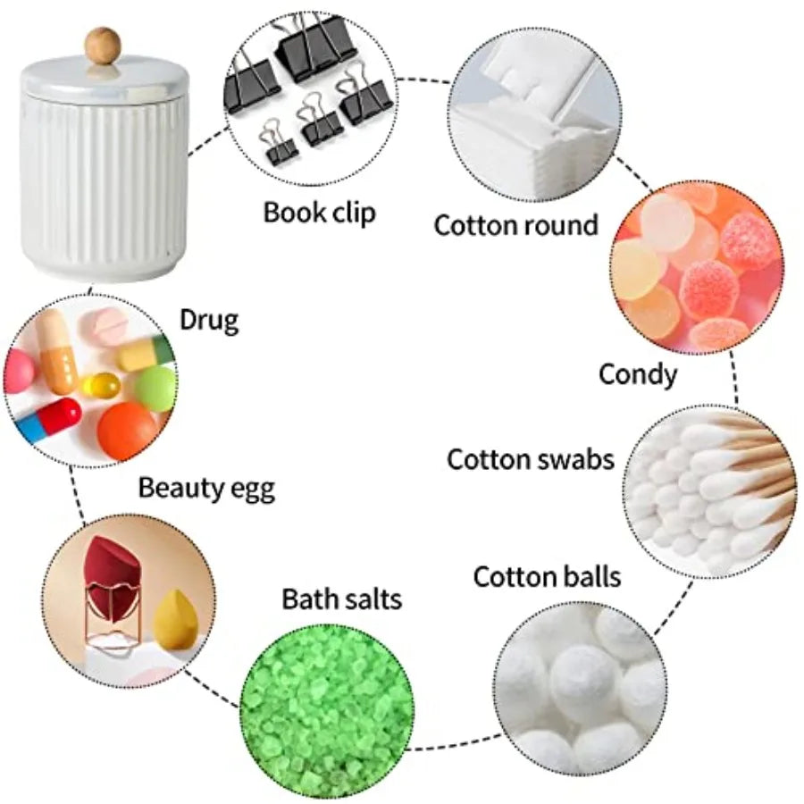 Ceramic Bathroom Canister Set