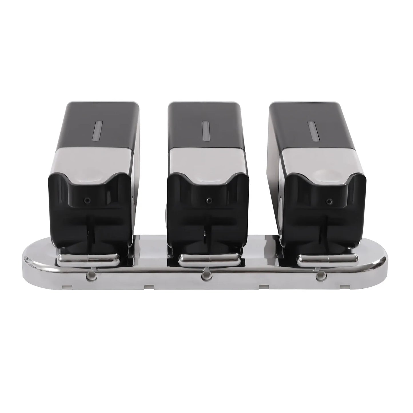 3-Bottles 3*500ml Wall Mount Shower Soap Shampoo Conditioner Dispenser