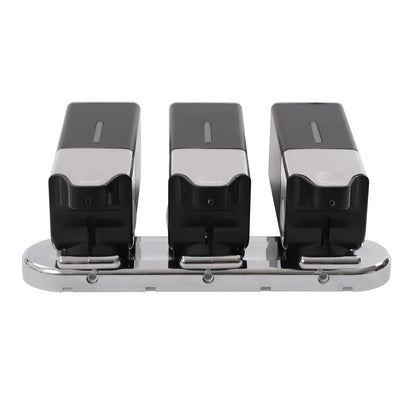 3-Bottles 3*500ml Wall Mount Shower Soap Shampoo Conditioner Dispenser