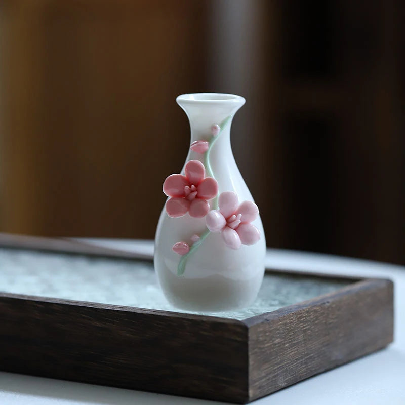 1pc Chinese Style Ceramic Small Vases