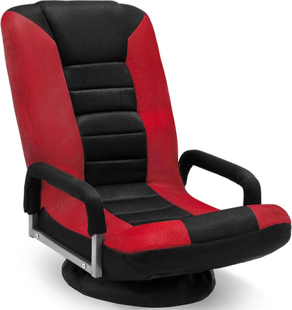 Swivel Floor Gaming Chair, Video Lounger, 6 Different Positions