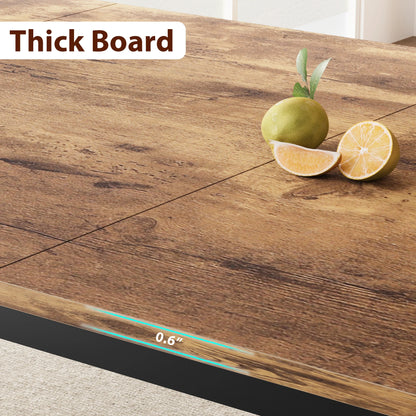 78" Rectangular Dining Table for 6-8 People, Chairs not included