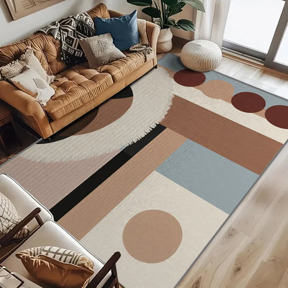 Abstract Geometric Large Area Anti-Slip Floor Mat