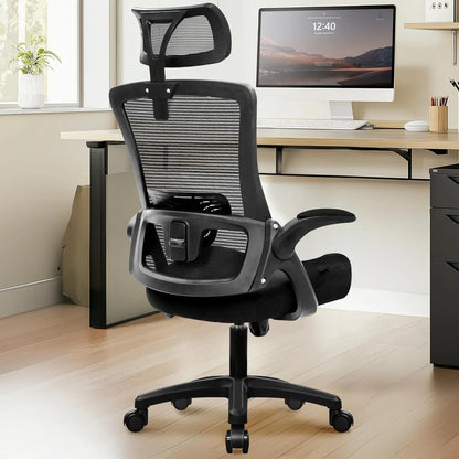 Ergonomic Chair w/High Back, Adjustable Arms, Lumbar Support,