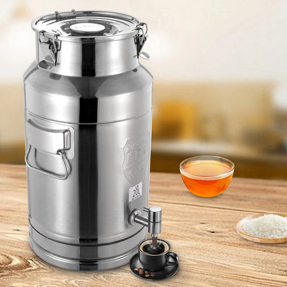 5gal Stainless Steel Beverage Dispenser w/Leak-Proof Lid