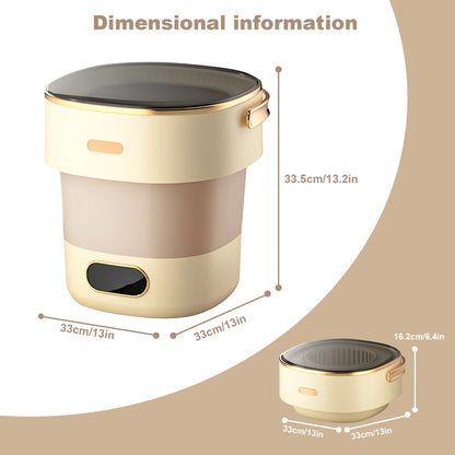 Portable Mini Washing Machine w/Spin Dryer, Underwear, Baby Clothes