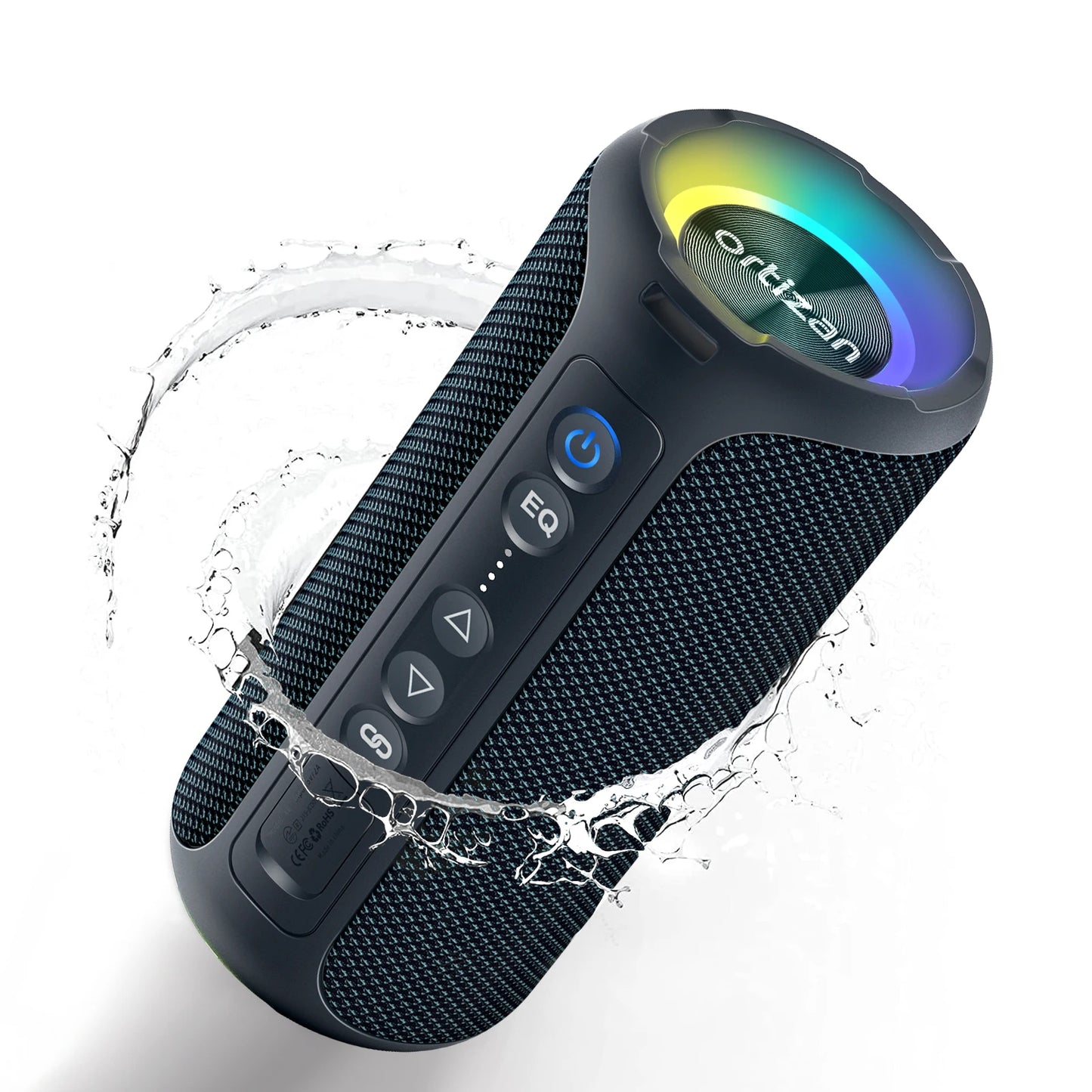 X8 Pro Portable Bluetooth Speaker w/40W Stereo Sound, Waterproof, Lights