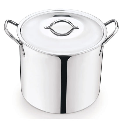 12qt Heavy-Duty Stainless-Steel Stock Pot, Stay Cool Handles